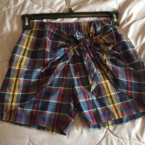 Madewell plaid shorts *new with tags